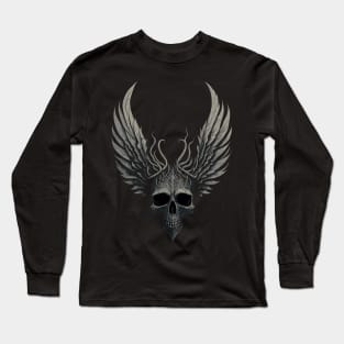 Gothic Emo Skeleton Satanic Occult Dark Art Witchy Gothic Long Sleeve T-Shirt